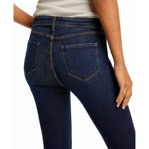 L'AGENCE sz 26x25 Margot High-Rise Stretch Skinny Jeans Prime Vintage Blue 2294 - Picture 6 of 10